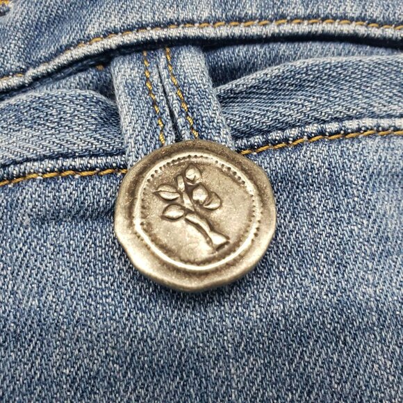 Pilcro Wide Leg Cropped Blue Jeans Womens 28 Anthropologie - Picture 6 of 10